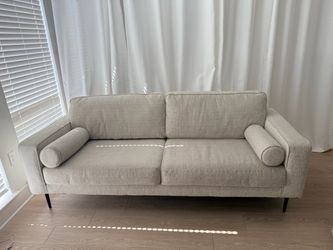 Ashley 85” cream/oatmeal colored Sofa, Excellent Condition