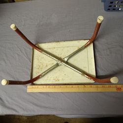 Old step stool tread safe top