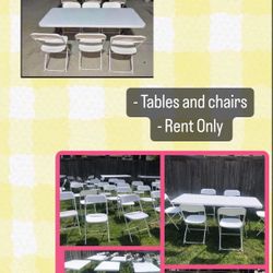 Tables And chairs