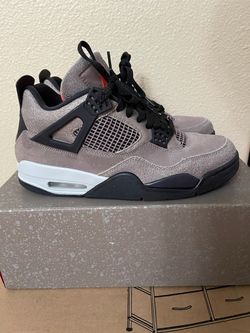 USED Air Jordan 4 Retro Taupe Haze Sneakers size 10 Mens