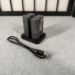 Ring Rechargeable Batteries with Dual Charging Station & Cable (Original)