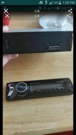 Bluetooth Sony radio read description