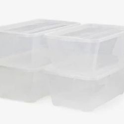 Plastic misc storage containers  w/lids