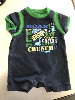 Old Navy Baby Dinosaur Onesie- Size 0-3 months