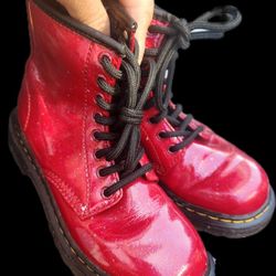 Dr Marten Youth Glitter Lace Up Boots