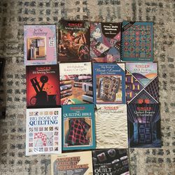 14 Quilting Sewing Books Lot Vintage