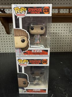 Funko Pop! Television Stranger Things Eleven & Lucas Vinyl Figures #1238 & #1241