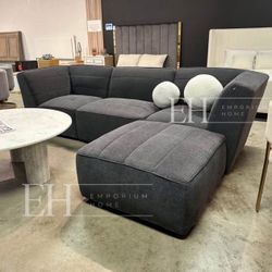 Grey Modern 4 Piece Sofa Sectional 🔥buy Now Pay Later 