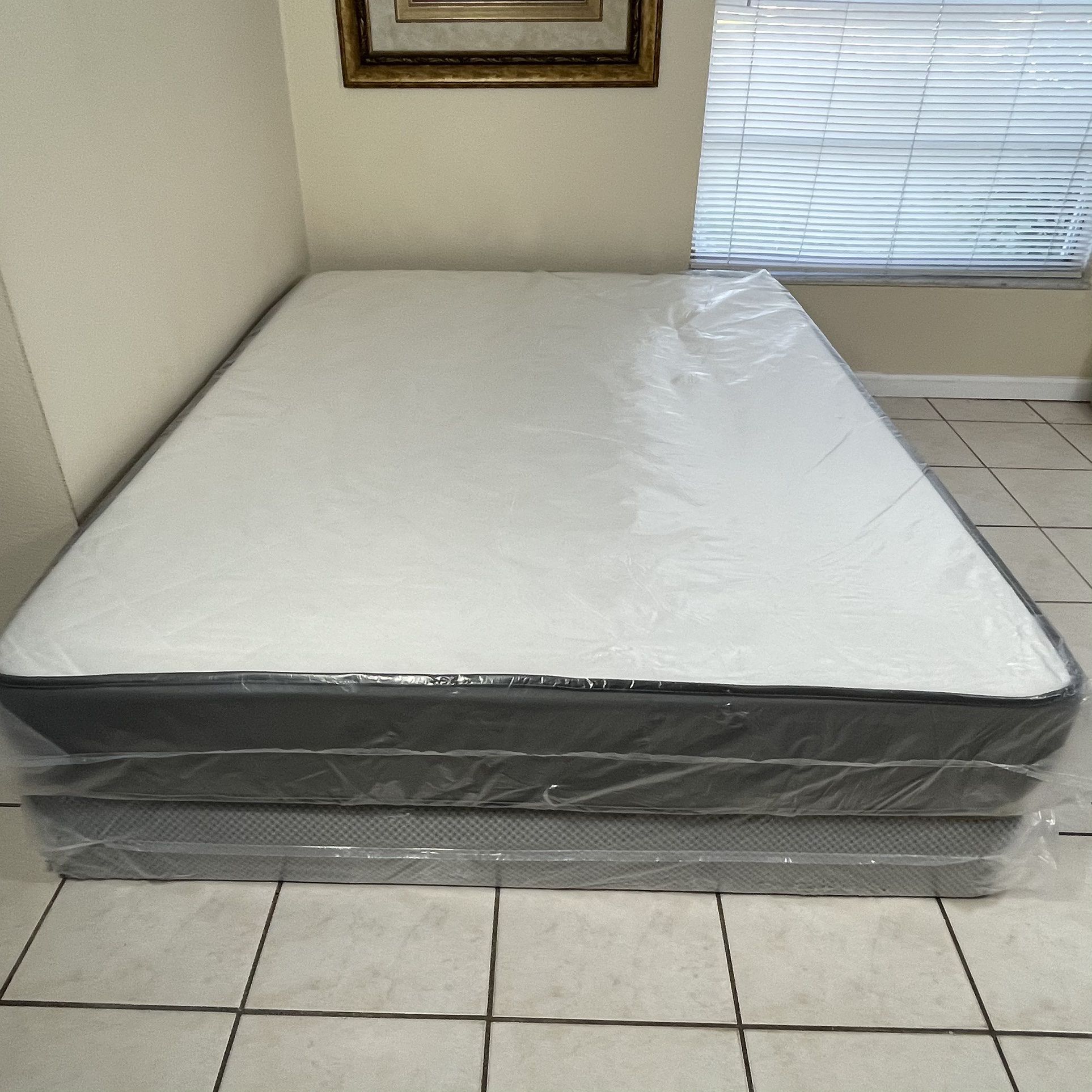 New Full Mattress And boxspring Set! FREE SAME DAY DELIVERY 