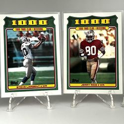 Jerry Rice & Steve Largent 1000 Rec Yard Club 