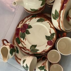 Antique Franciscan Apple China 39 Pieces 