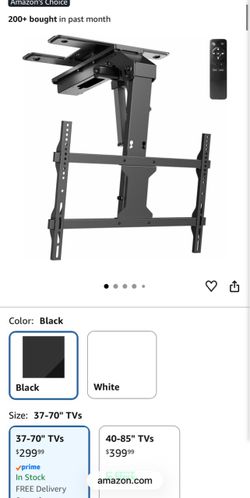 VIVO Swivel Electric Ceiling TV Mount, 37 to 70 in Screens, MOUNT-E-FD75C-S Black, Swiveling, Large