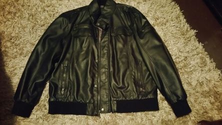 Nice leather Calvin Klein jacket xl