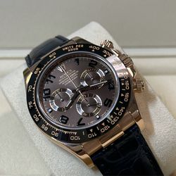 Rolex Daytona Rose On Leather 