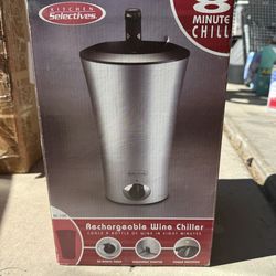 Rechargeable Wine Chiller (8-Minute Chill) – New in Box