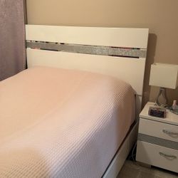 Bed Frame Mattress Nights Stand And Chest 