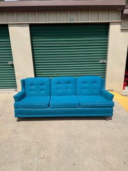 Delivery! Blue Vintage Sofa