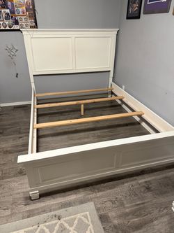 White Bed Frame Queen