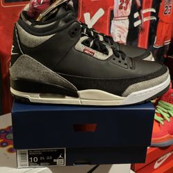 Jordan 3 Retro Levi's Black