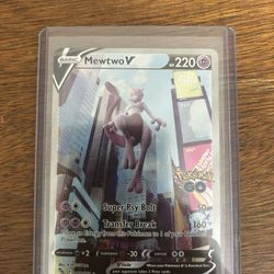 Pokemon TCG Mewtwo V Alt Art Card 