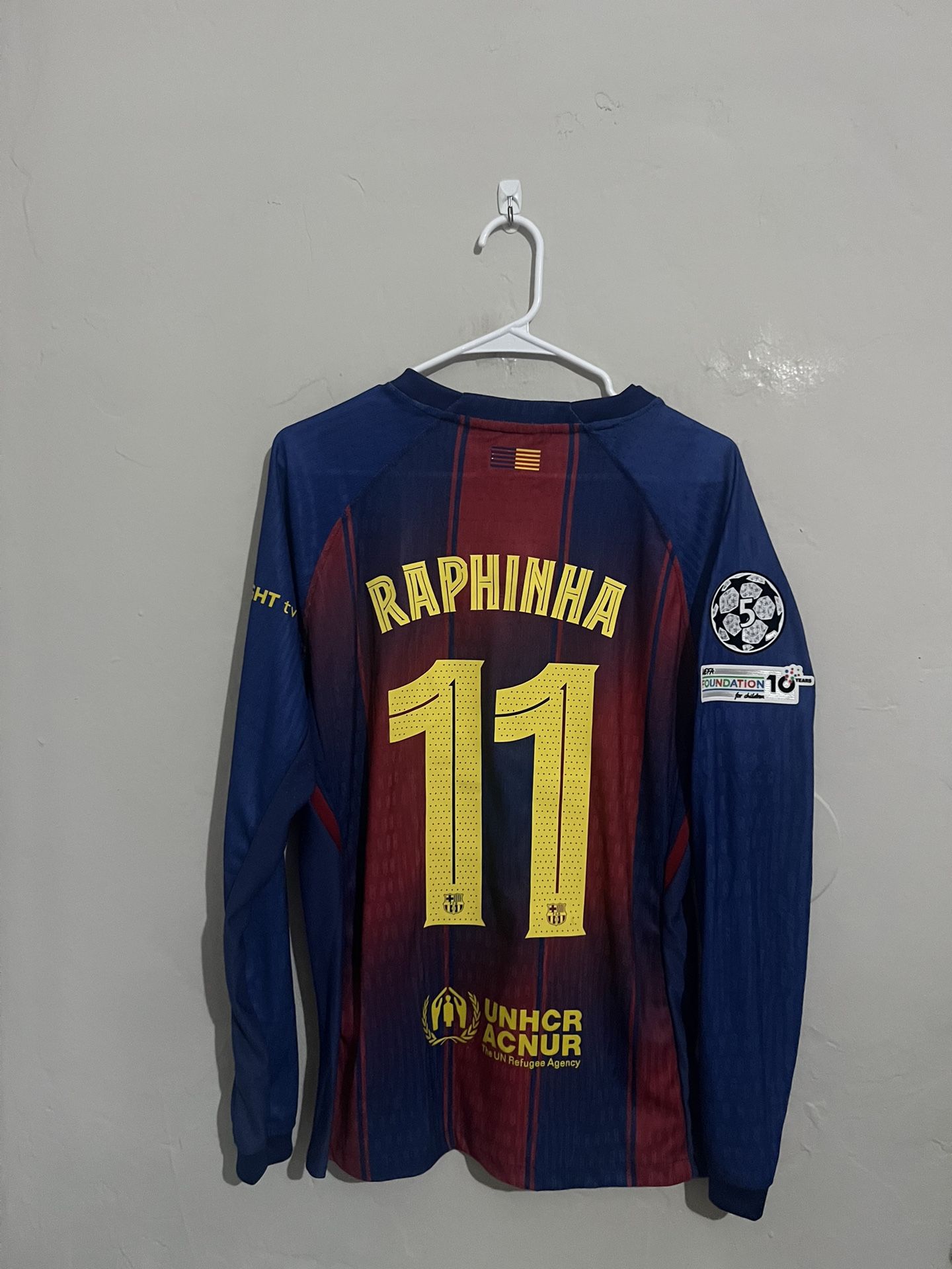 FC Barcelona 2025-26 Home Raphinha Jersey (Medium Large XL 2X)