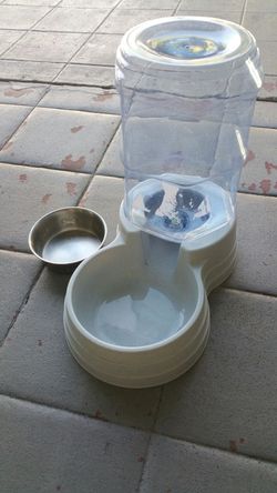 Dog Water and food bowl.