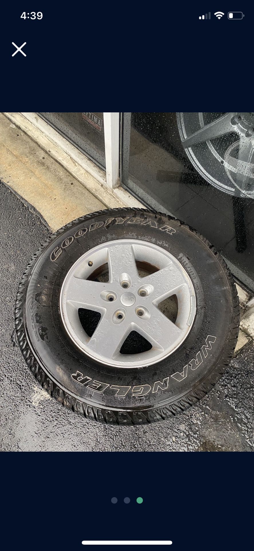 07-18 Jeep Wrangler Rims Tires 17" Perfect Full Set