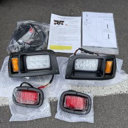Golf cart Club Car DS 93+ LED light kit with plug & play harness