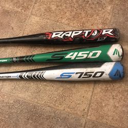 Easton Rawlings Big Barrel 30 Inch USA Baseball Little League Approved Bats