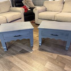 Free Delivery!!! 🚚 Beautiful Refinished Gray Night Stands/ End tables!