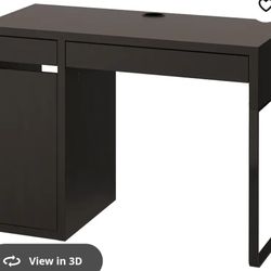 Ikea Mahogany Desk +  Cabinet Like New $85, Original Costs $225 Plus Tax