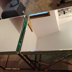 Lexi Chrome Mirror End Tables