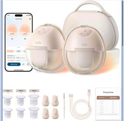 Eufy wearable breast pump - Hands free portable with charging case (New)