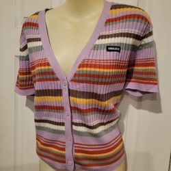 Kendall and Kylie Jenner Kardashian crop sweater Large new 