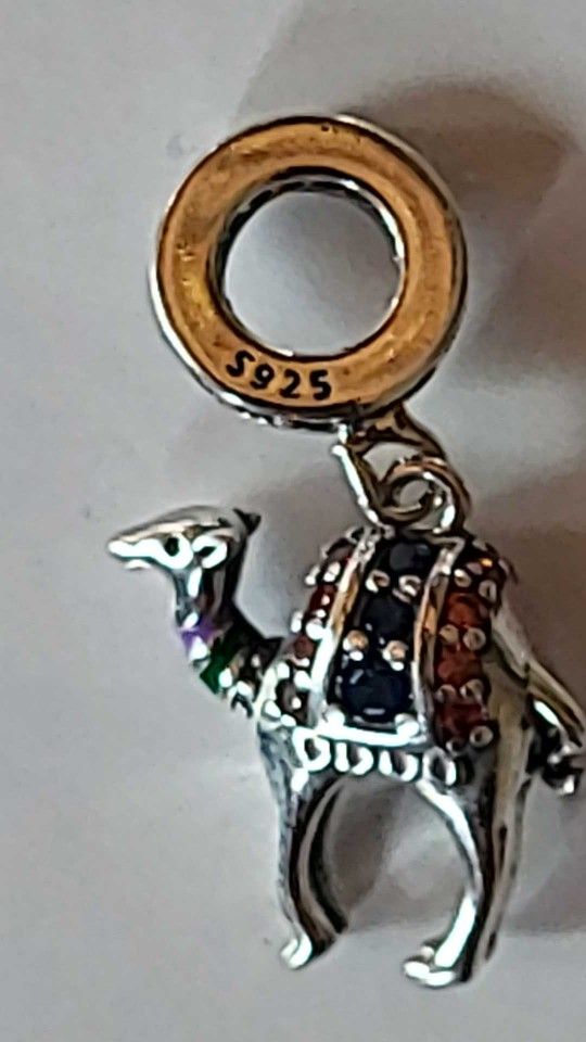 New 925 Stirling Silver Camel Charm.
