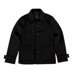 Express Men's Black Wool Button-Front Jacket Size XS
