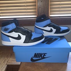 Air Jordan 1 Retro High OG UNC Toe Shoes size 8.5 , 9 , 9.5 , 10 , 11.5 , 12 , 13