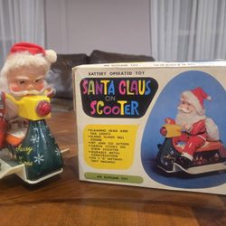 Santa Clause On Scooter 