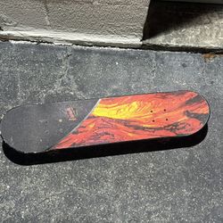 Volcanic Lava-Design Skateboard Deck
