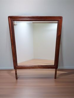 Vintage Wooden Dresser Mirror