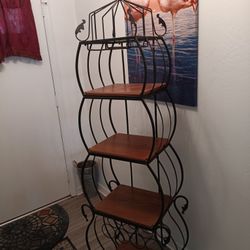 WINE RACK/ GLASSES RACK/ . VERY UNIQUE. CASH ONLY. 