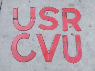AUTHENTIC PORCELAIN LETTERS