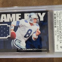 Dallas Cowboys Troy Aikman Game Used Jersey Card for Sale in Moorpark, CA -  OfferUp