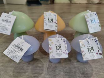 Mushroom candles