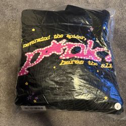 Black Sp5der P*nk Hoodie (Men’s Size L)