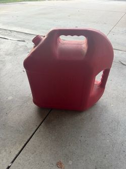 Red Plastic Gas Can