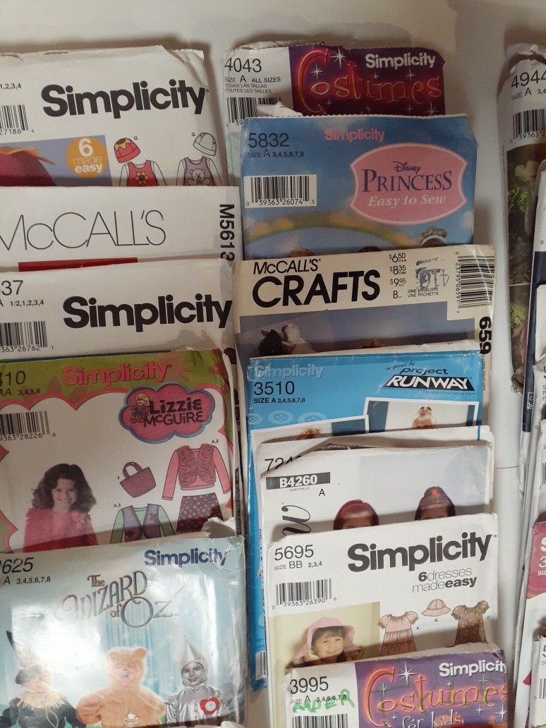 Sewing Patterns- Simplicity & McCall's