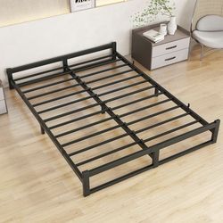 6” QUEEN BLACK METAL BED FRAME👇CROSSROADS 👇