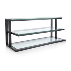 Crate & Barrel Pilsen Graphite Media Console