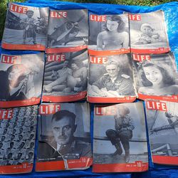 12 LIFE Magazines WWII Era 1(contact info removed) 1940